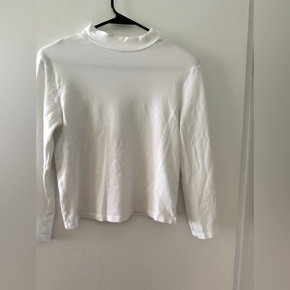 Women’s cropped mock turtleneck